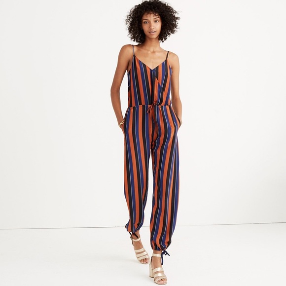 Madewell Pants - Madewell x No. 6 Silk Stripe Playa Jumpsuit